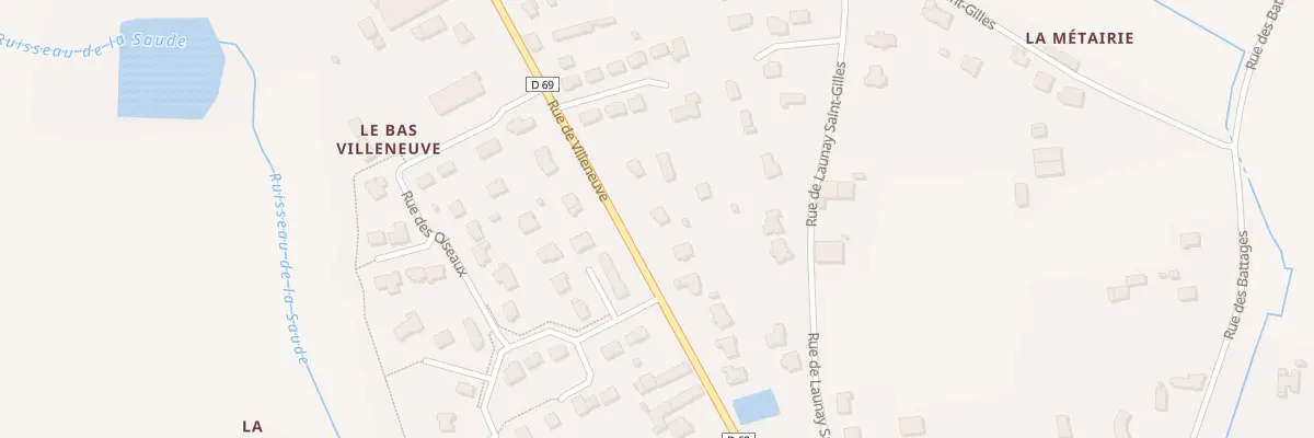 Plan du 15 Rue de Villeneuve à Grand-Fougeray
