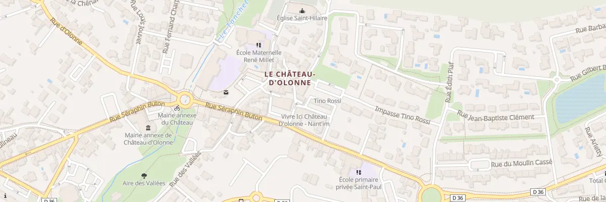 Plan du 12 Rue de la Butte - Chateau aux Sables-d’Olonne
