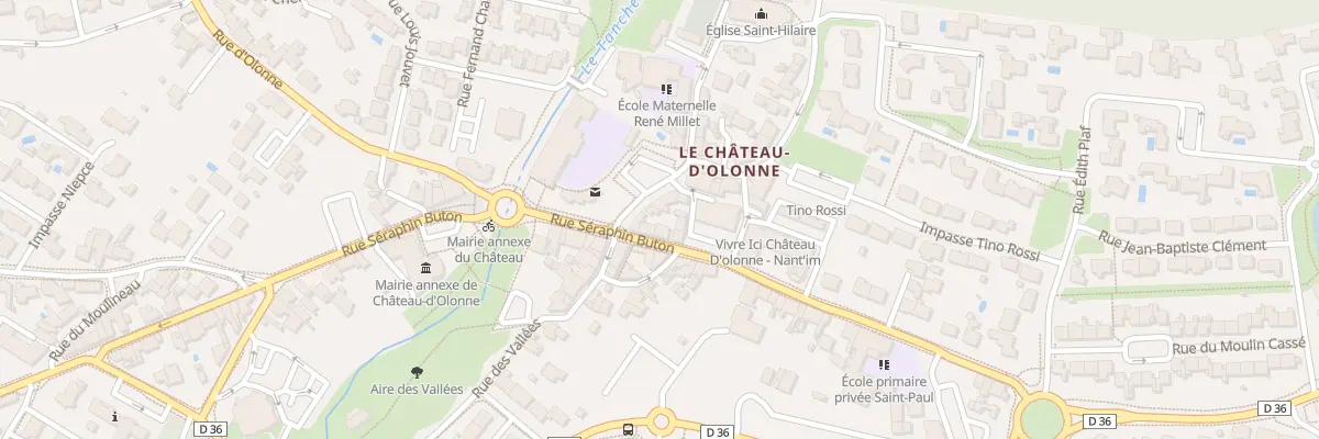 Plan du 2 Rue Saint-Hilaire aux Sables-d’Olonne