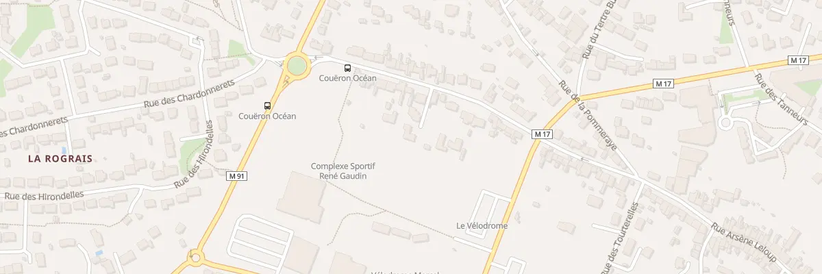 Plan du 93T Rue Arsène Leloup à Couëron