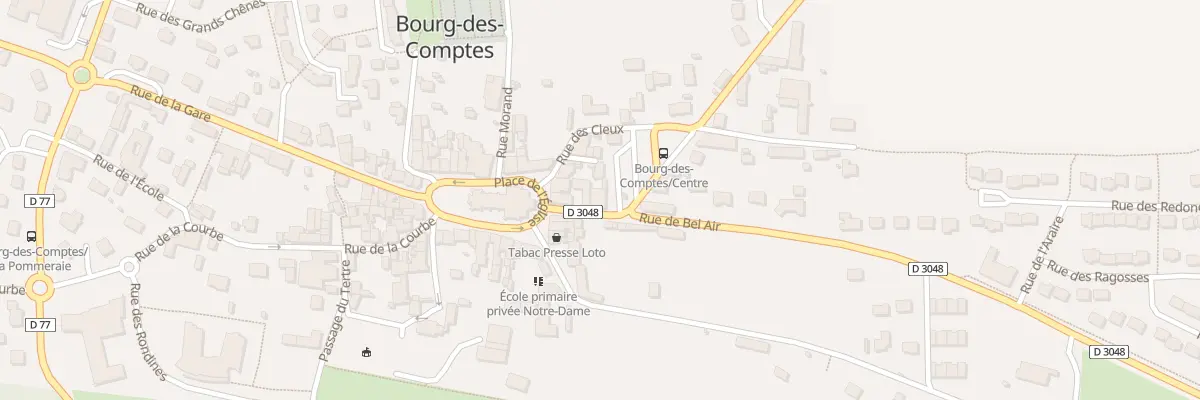 Plan du 9 Rue de Bel Air à Bourg-des-Comptes