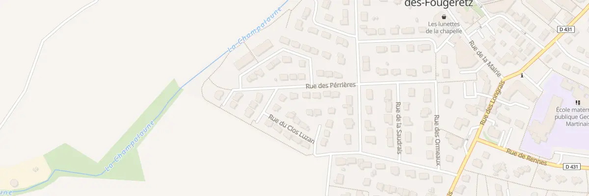 Plan du 11 Rue des Perrières à La Chapelle-des-Fougeretz