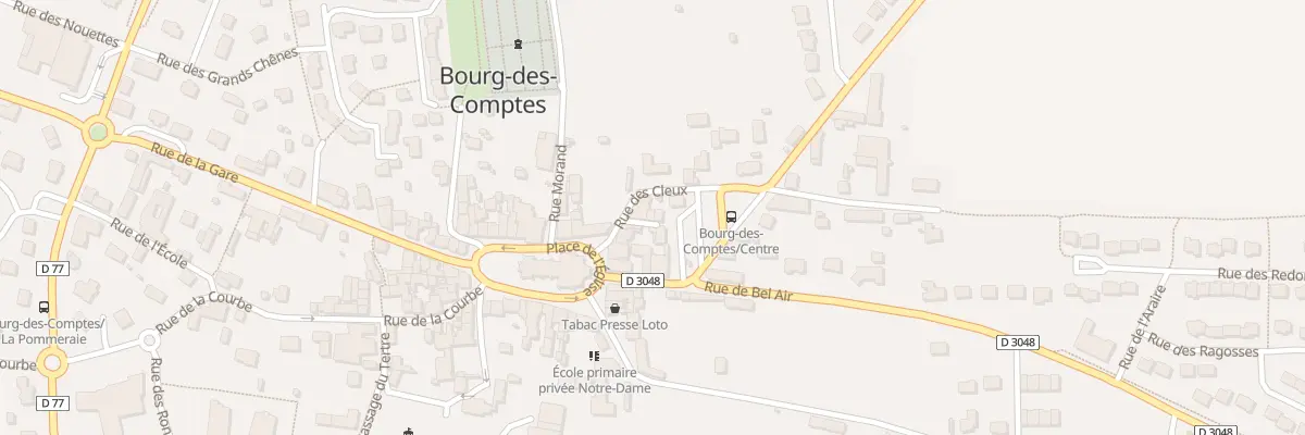 Plan du 8 Rue des Cleux à Bourg-des-Comptes