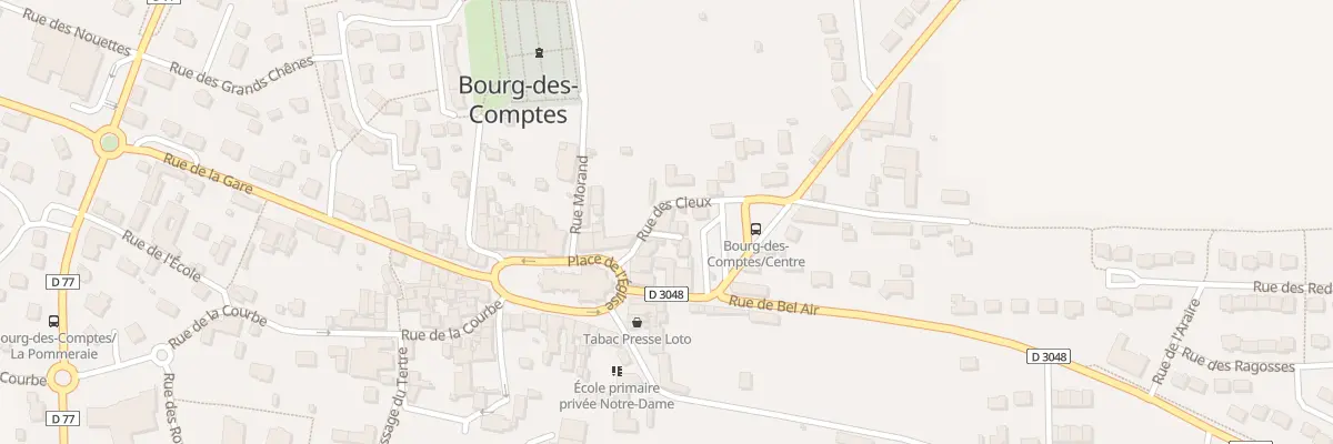 Plan du 6 Rue des Cleux à Bourg-des-Comptes