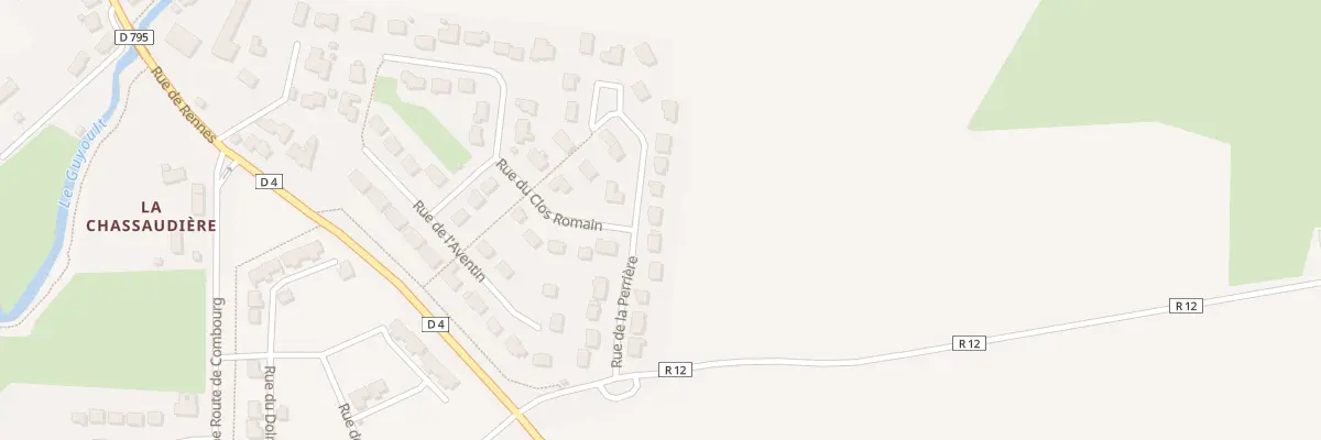 Plan du 12 Rue de la Perrière à Dol-de-Bretagne