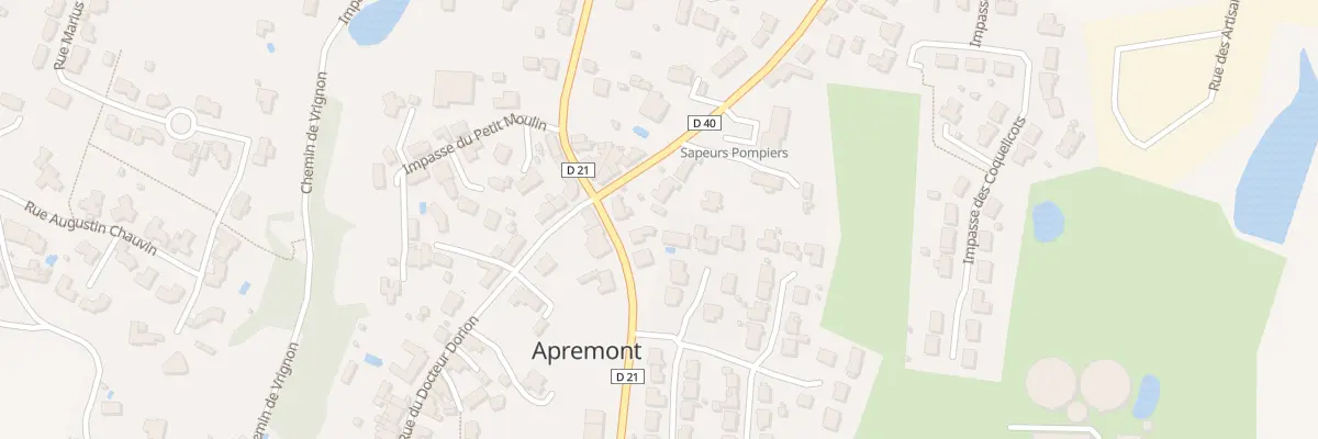 Plan du 3 Rue de lattre de tassigny à Apremont