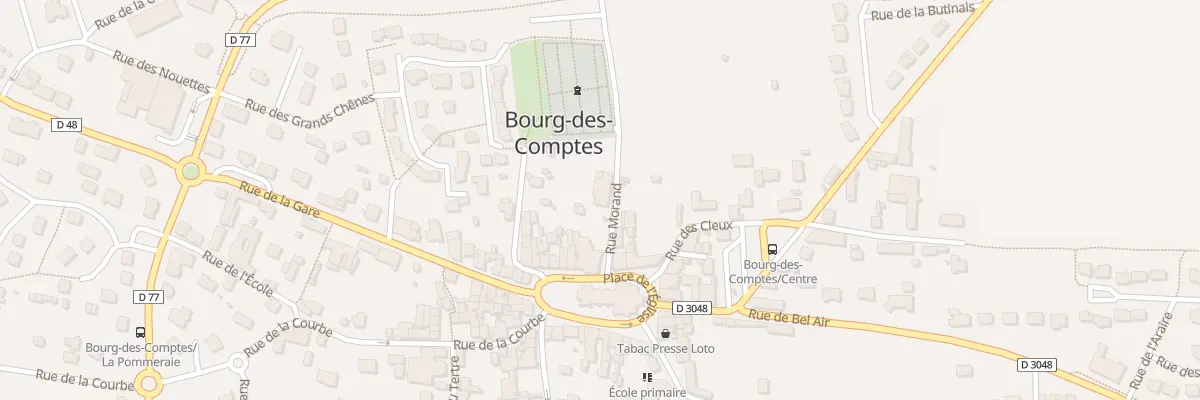 Plan du 1 Rue Morand à Bourg-des-Comptes