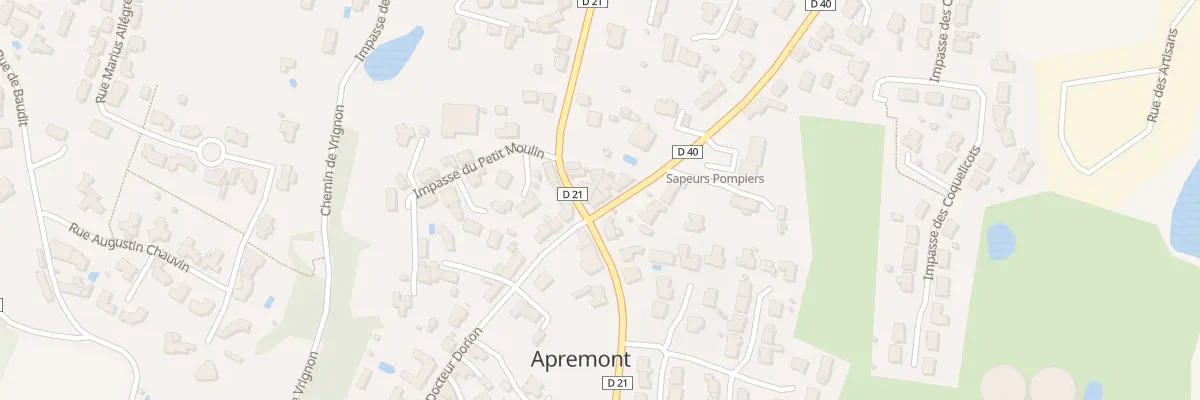 Plan du 1 Rue des dix huit otages à Apremont