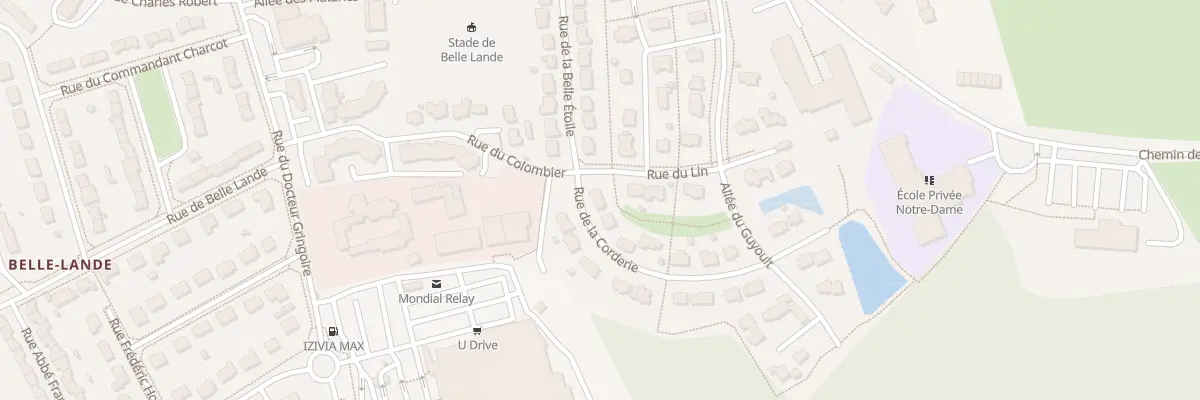 Plan du 1 Rue de la Corderie à Dol-de-Bretagne