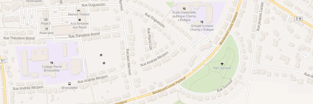 Plan du 33 Rue Andrée Recipon à Bruz