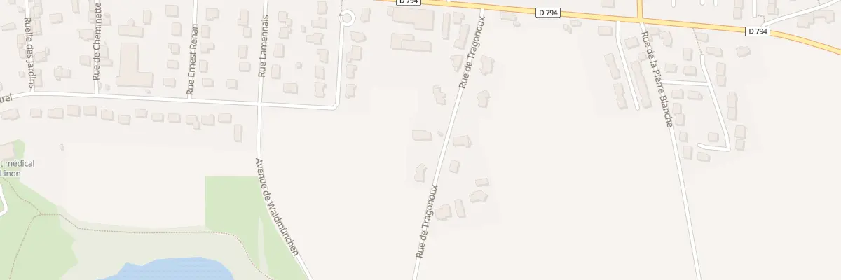 Plan du 8 Rue De Tragonoux à Combourg