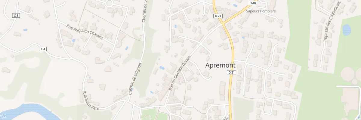 Plan du 14 Rue du docteur dorion à Apremont