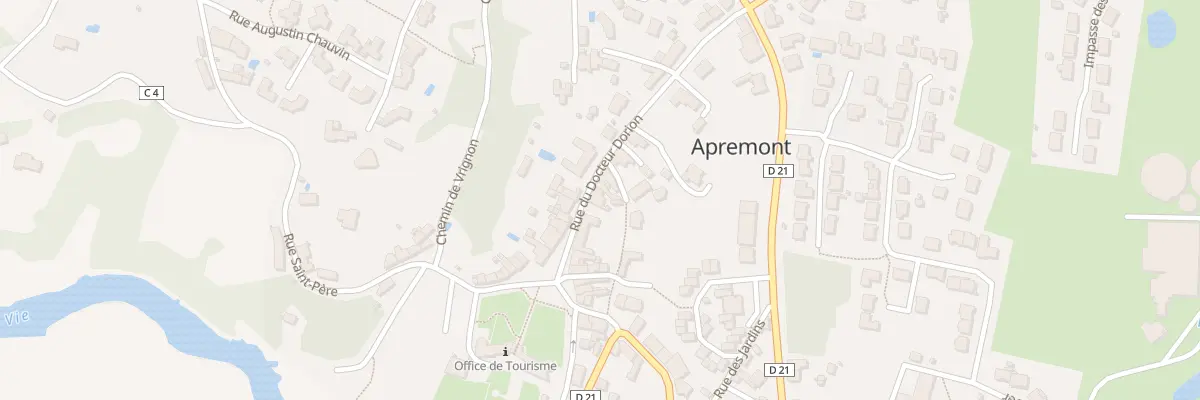 Plan du 17 Rue du docteur dorion à Apremont