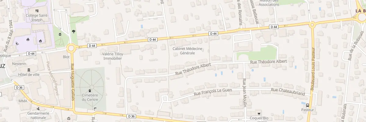Plan du 31 Rue Théodore Albert à Bruz