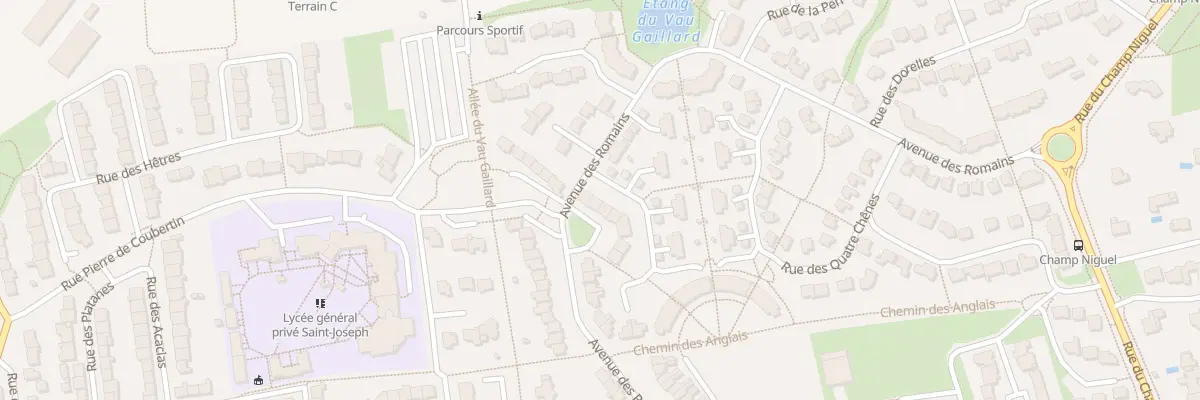 Plan du 38 Av des Romains à Bruz
