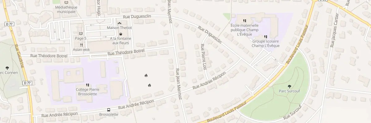 Plan du 9 Rue Jean Mermoz à Bruz