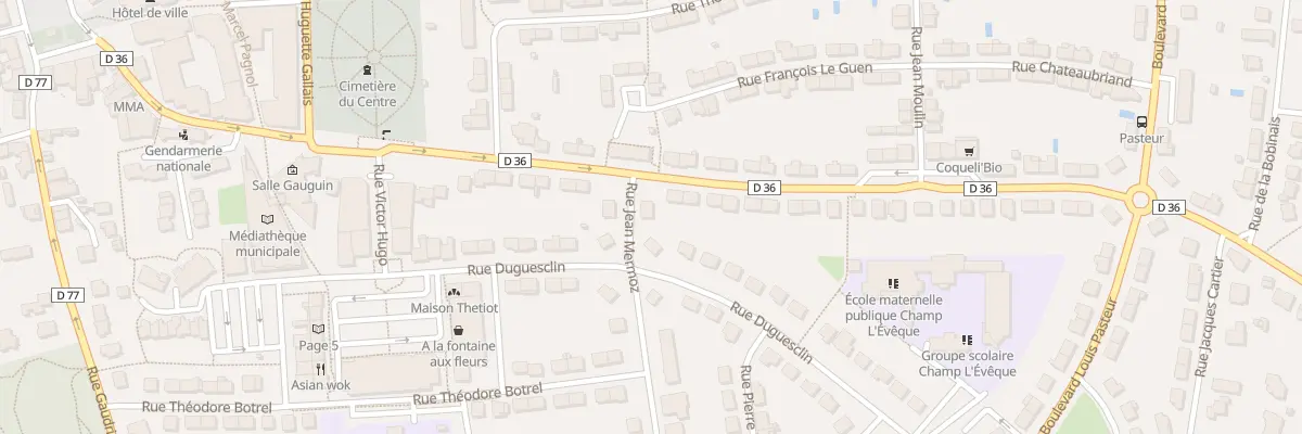 Plan du 1 Rue Jean Mermoz à Bruz