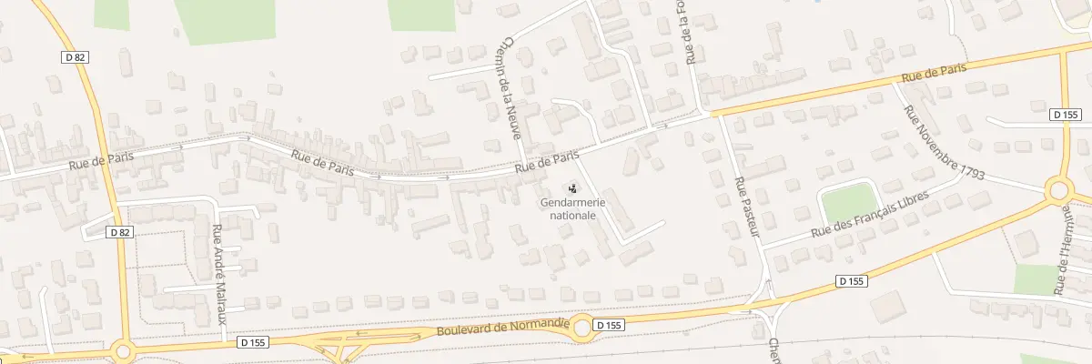 Plan du 86T Rue de Paris à Dol-de-Bretagne
