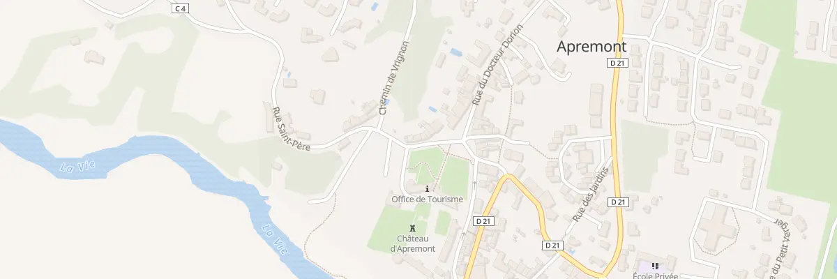 Plan du 8 Rue saint-père à Apremont