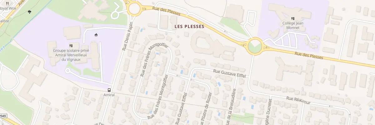 Plan du 19 Rue Gustave Eiffel aux Sables-d’Olonne