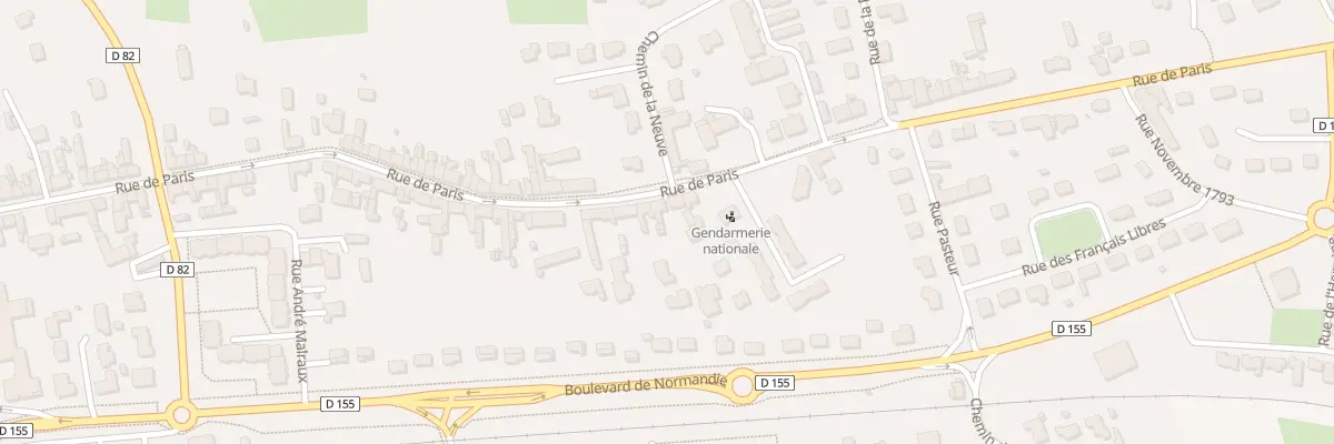 Plan du 84 Rue de Paris à Dol-de-Bretagne