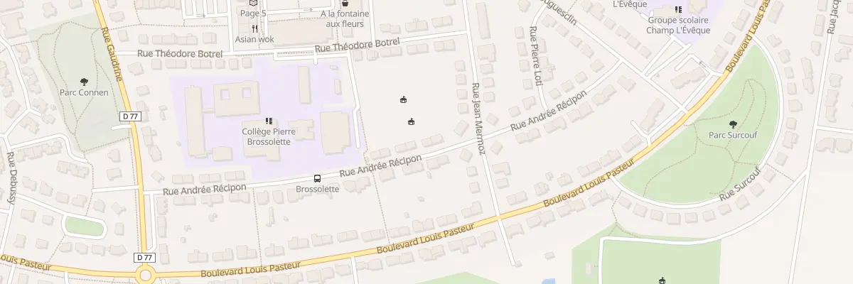 Plan du 21 Rue Andrée Recipon à Bruz
