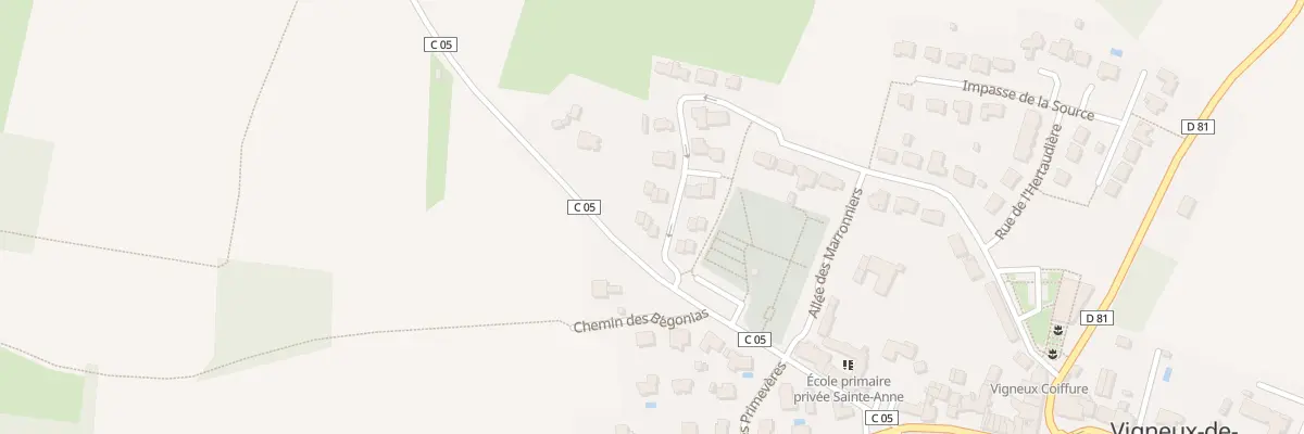Plan du 44 Rue du miron à Vigneux-de-Bretagne