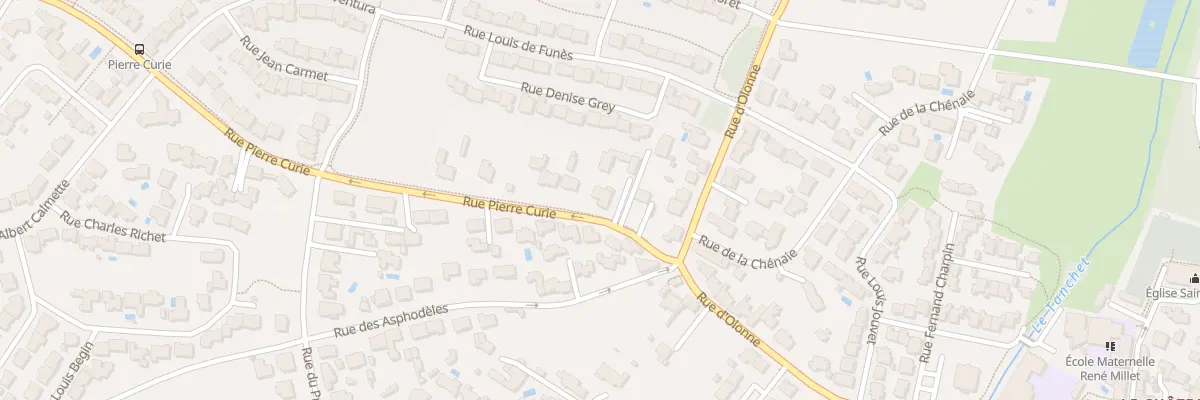 Plan du 6 Rue Pierre Curie aux Sables-d’Olonne