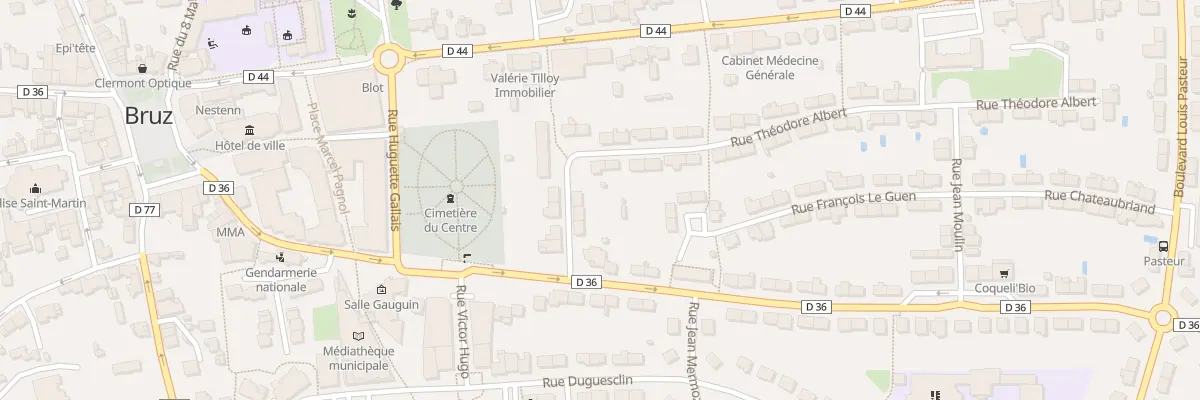Plan du 6 Rue Théodore Albert à Bruz