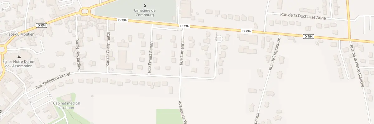 Plan du 7 Rue Lamennais à Combourg