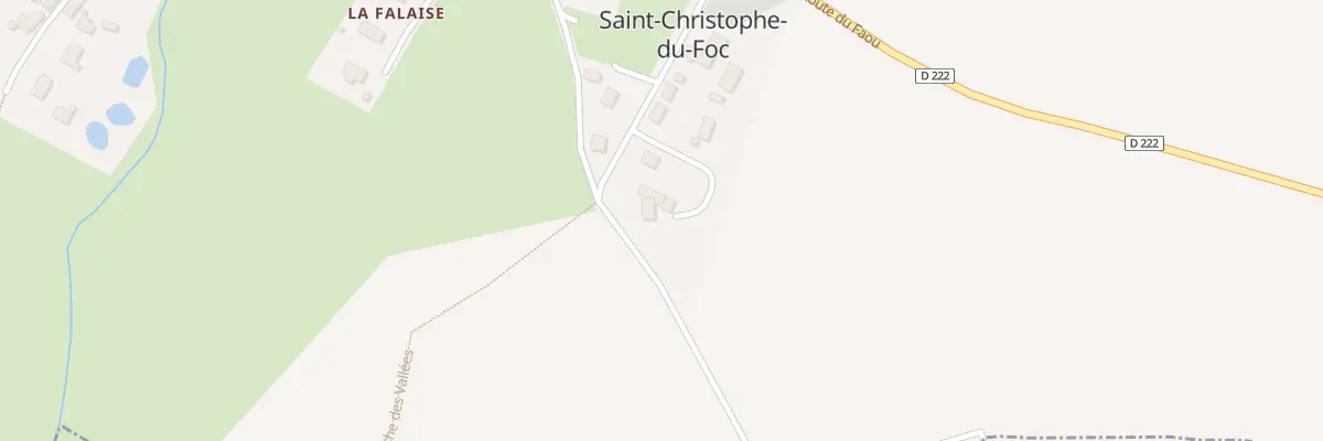Plan du 9 Village de l’Eglise à Saint-Christophe-du-Foc