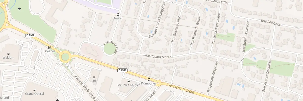 Plan du 9 Rue Roland Moreno aux Sables-d’Olonne