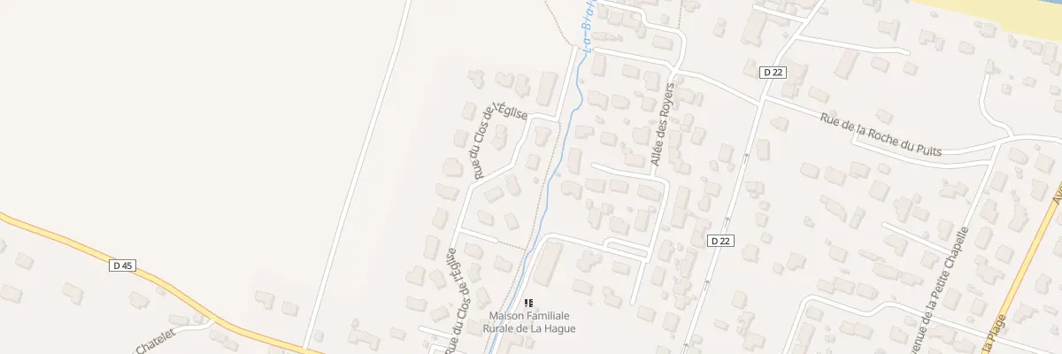 Plan du 20 Rue Le Clos de l’Eglise d’Urvi à La Hague