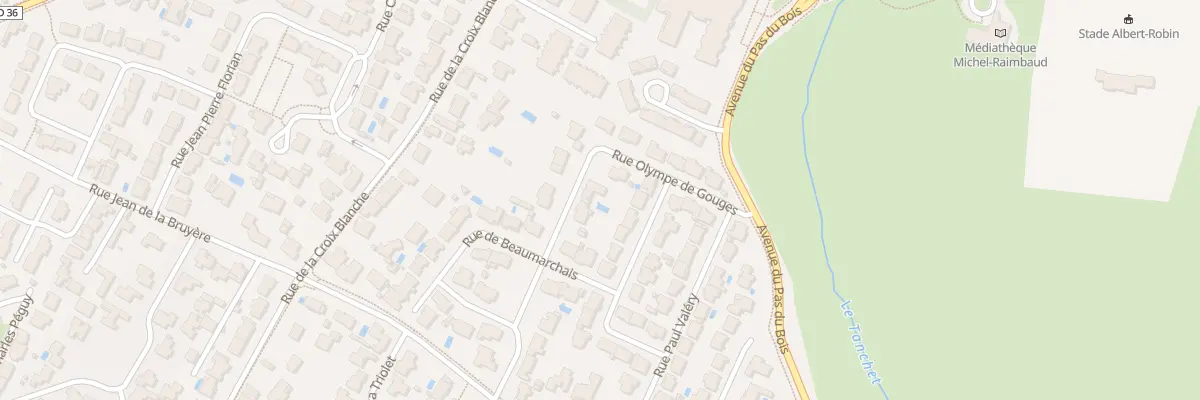 Plan du 16 Rue Georges Bernanos aux Sables-d’Olonne