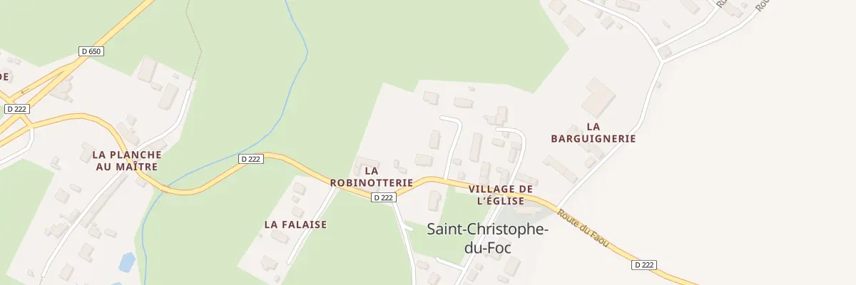 Plan du 18B Village de l’Eglise à Saint-Christophe-du-Foc