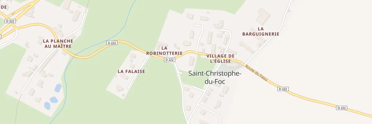 Plan du 17 Village de l’Eglise à Saint-Christophe-du-Foc