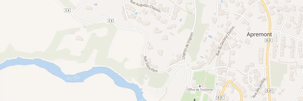 Plan du 28 Rue saint-père à Apremont