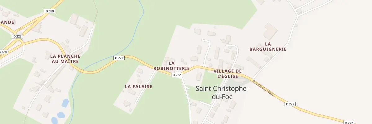 Plan du 20 Village de l’Eglise à Saint-Christophe-du-Foc