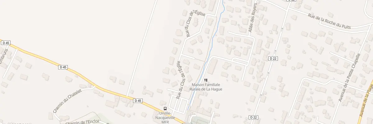 Plan du 8 Rue Le Clos de l’Eglise d’Urvi à La Hague