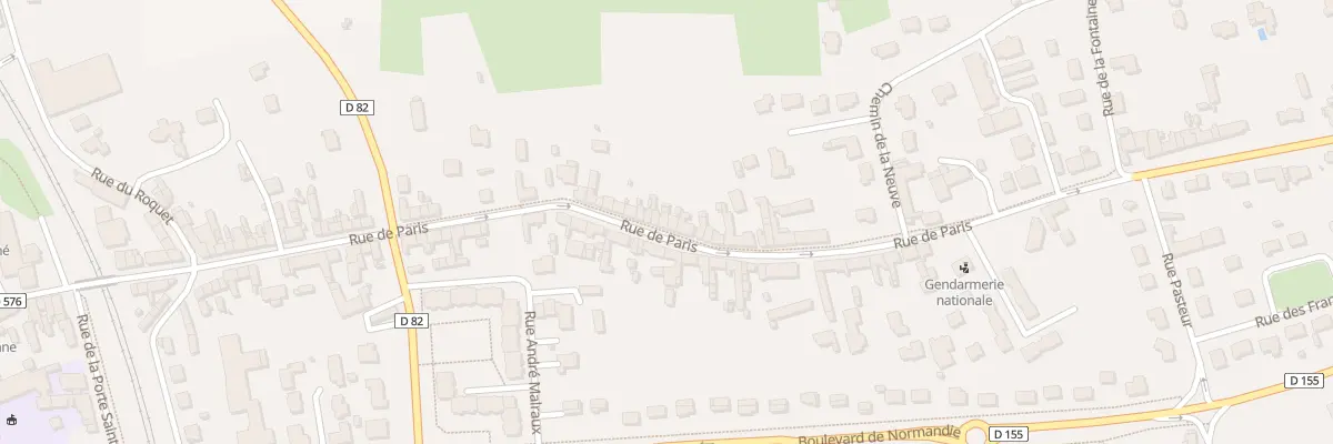 Plan du 59 Rue de Paris à Dol-de-Bretagne
