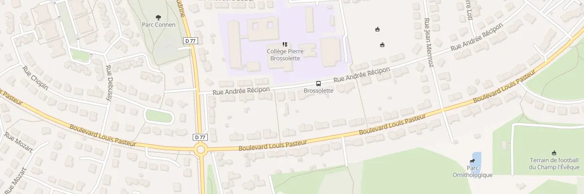 Plan du 16 Rue Andrée Recipon à Bruz
