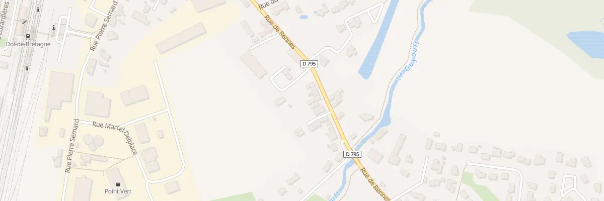 Plan du 60 Rue de Rennes à Dol-de-Bretagne