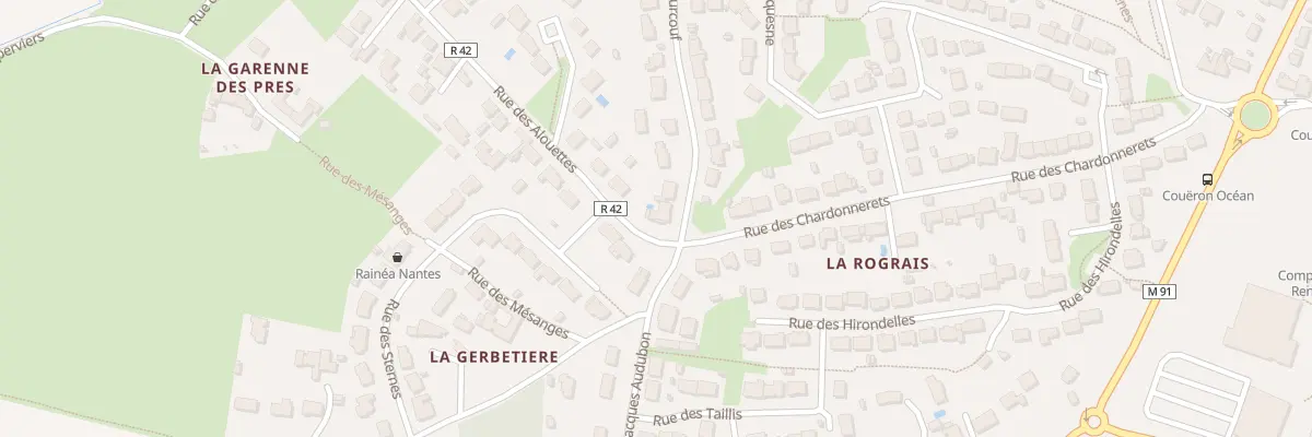 Plan du 1 Rue Robert Surcouf à Couëron