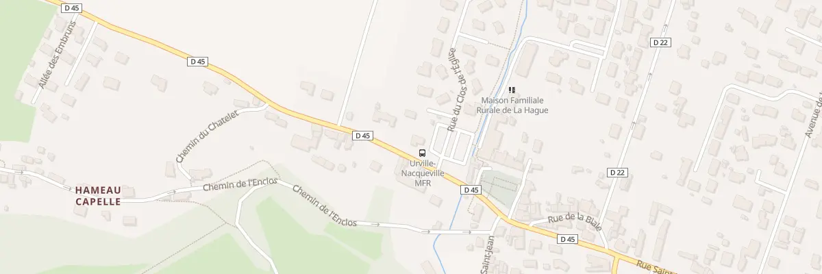 Plan du 1 Rue Le Clos de l’Eglise d’Urvi à La Hague