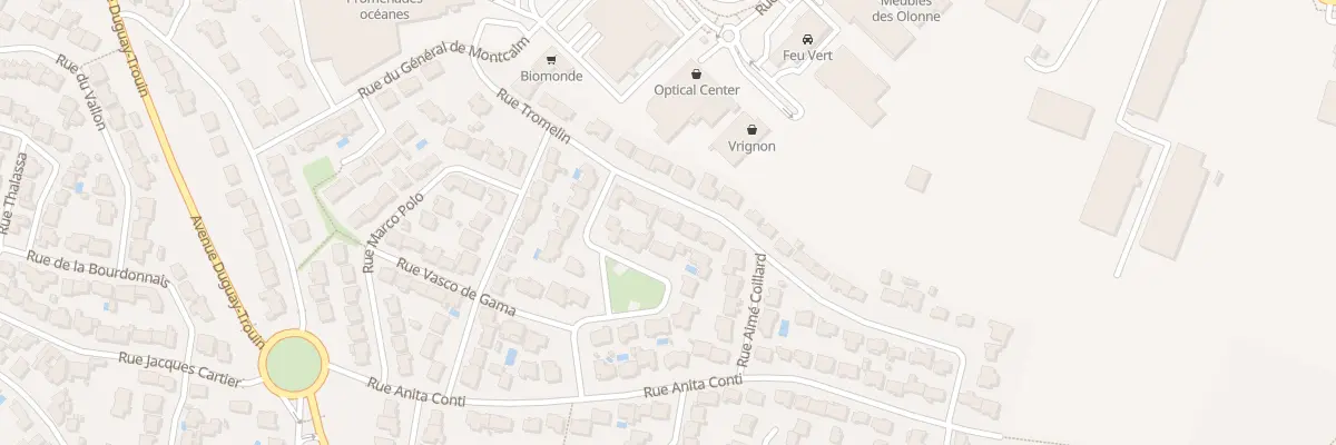 Plan du 16 Rue Tromelin aux Sables-d’Olonne