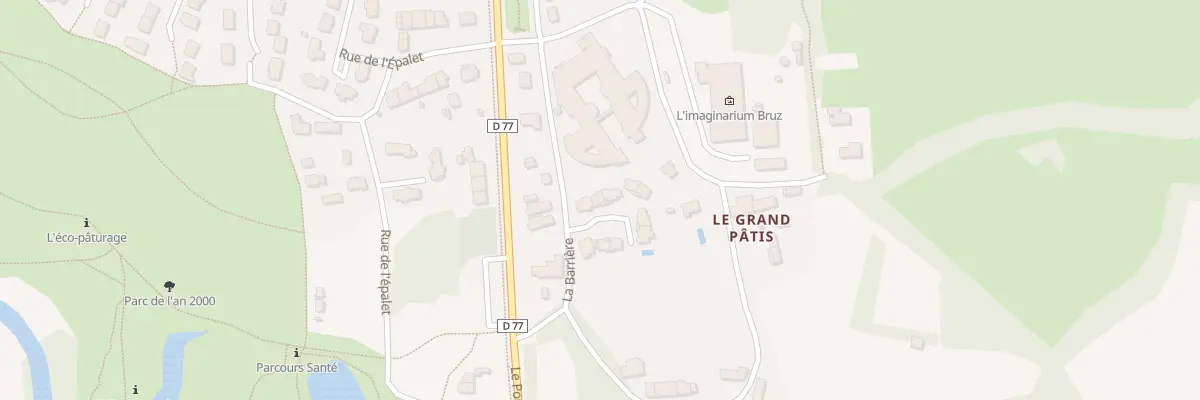 Plan du 2 All de la Barrière à Bruz