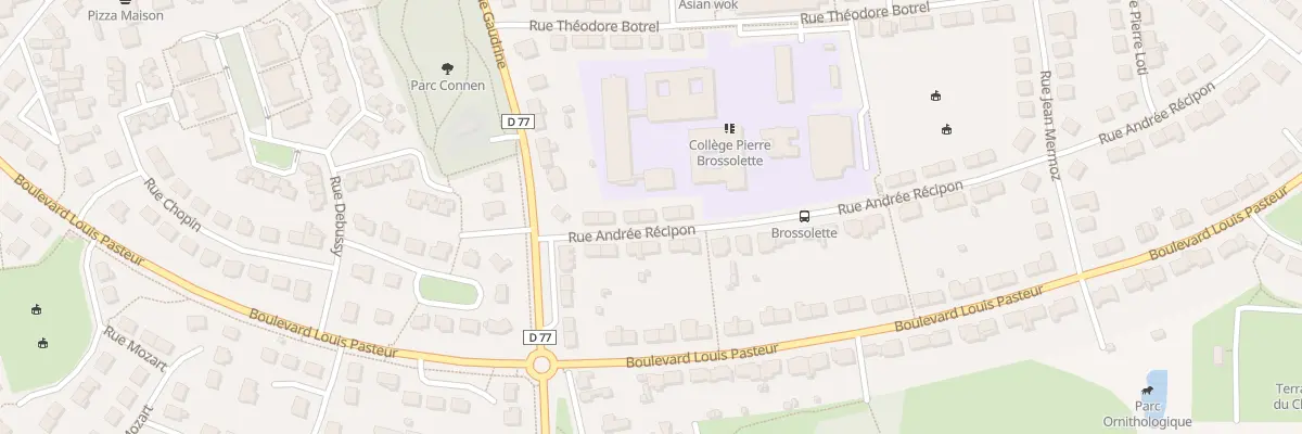 Plan du 7 Rue Andrée Recipon à Bruz