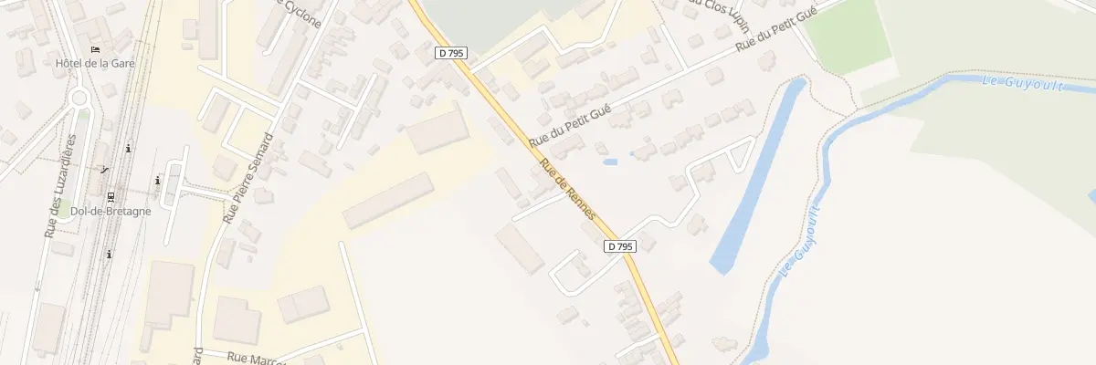Plan du 54 Rue de Rennes à Dol-de-Bretagne
