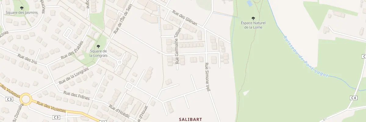 Plan du 3 Rue Germaine Tillion à Vezin-le-Coquet