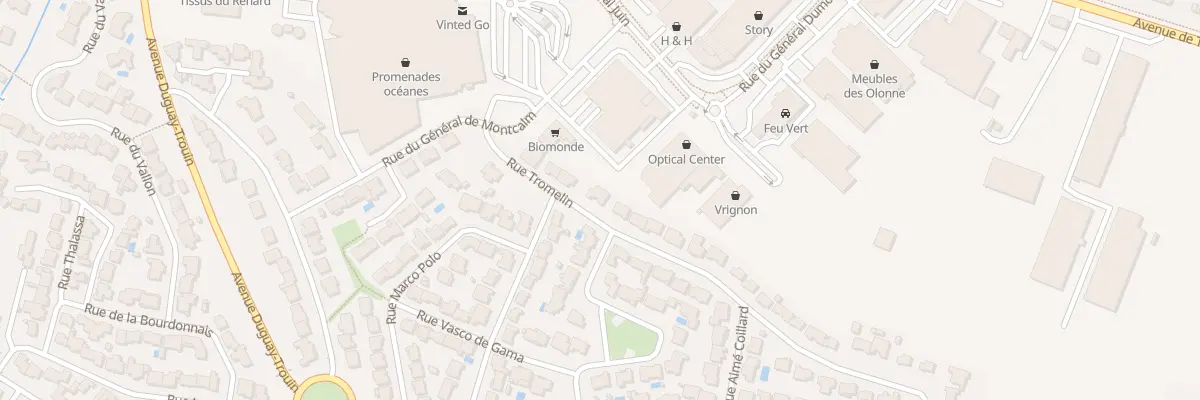 Plan du 9 Rue Tromelin aux Sables-d’Olonne